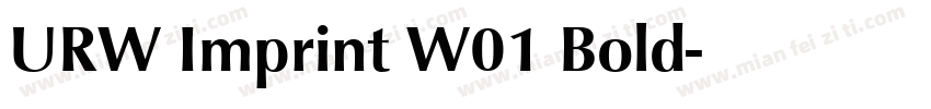 URW Imprint W01 Bold字体转换